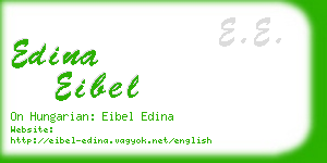 edina eibel business card